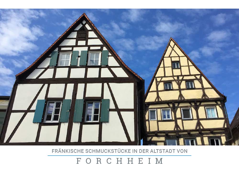Postkarte "Fachwerkhäuser Forchheim"