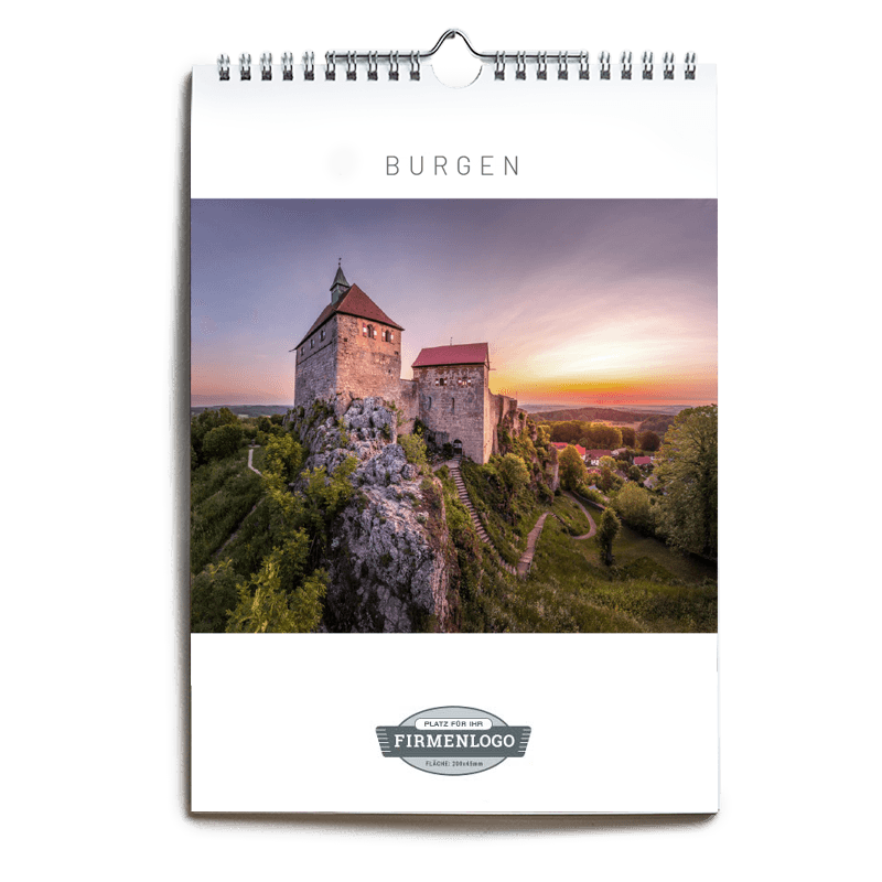 Werbe-Kalender Burgen 2022, DIN A4